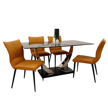 My Fitin Venus Dining Table with 4 Flora Chairs